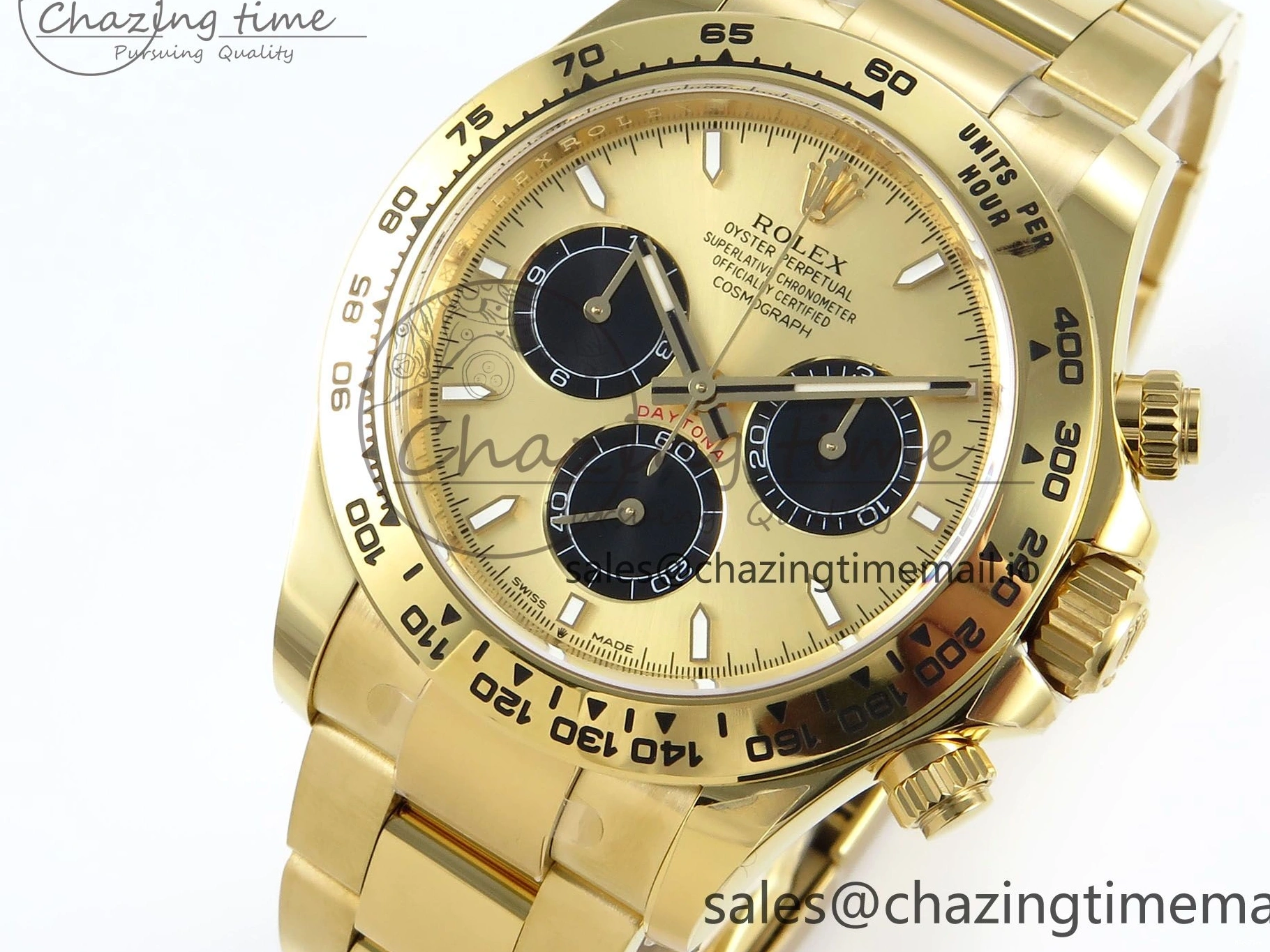 MiroTime 0318 Daytona 126508 APSF 1:1 Best Edition YG Black Dial on YG Braclet SH Unisex 739